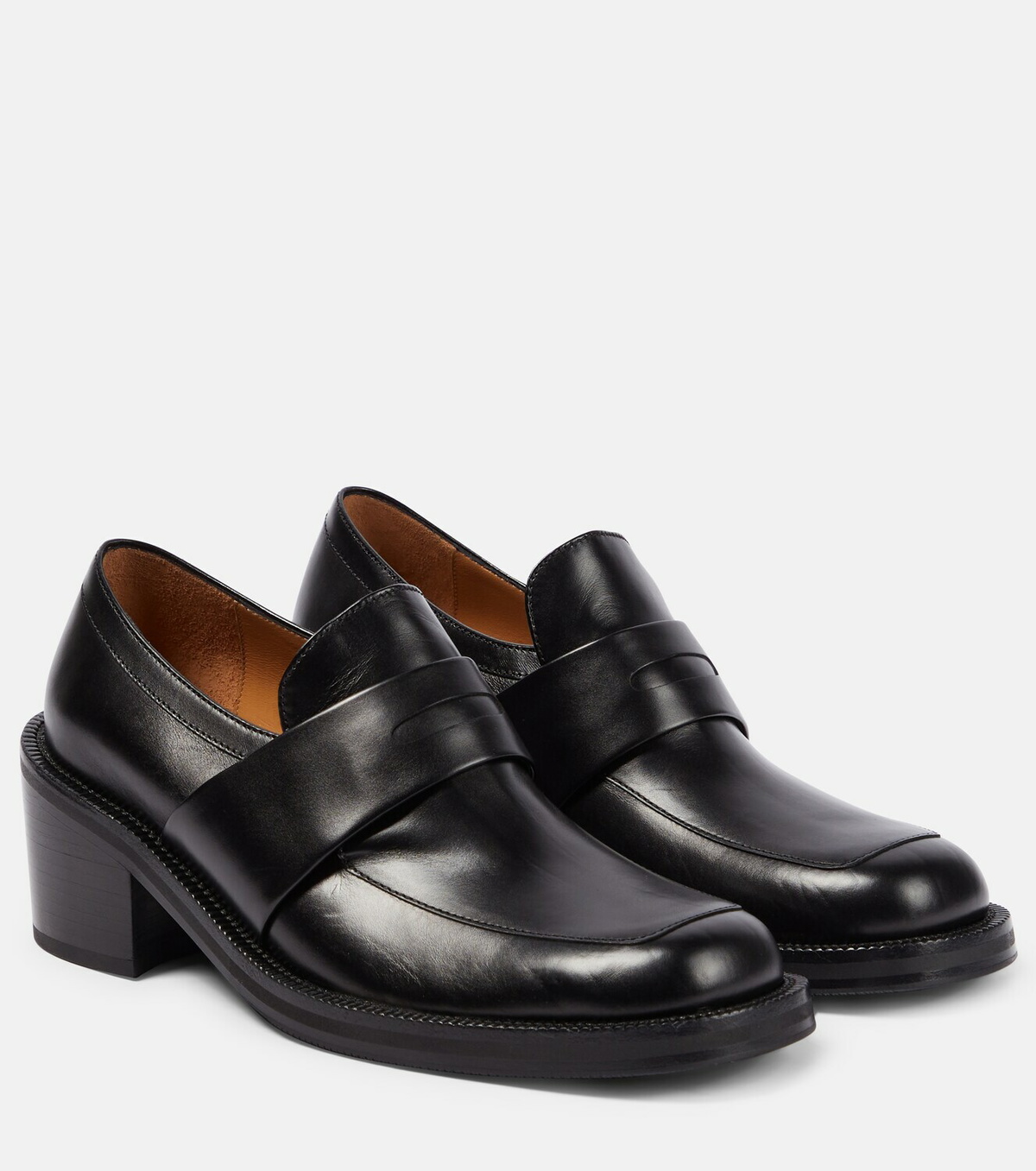 Dries Van Noten Leather penny loafers Dries Van Noten