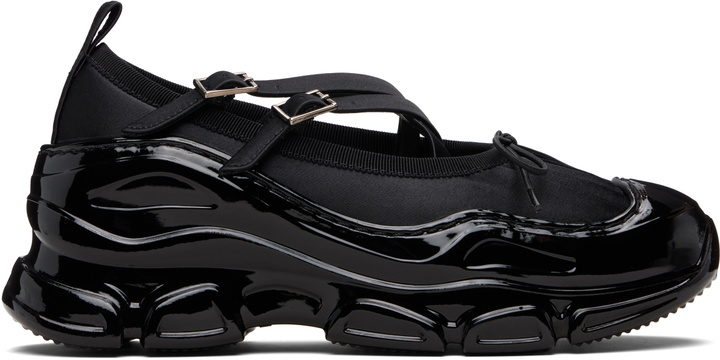Photo: Simone Rocha Black Beaded Tracker Ballerina Sneakers