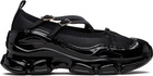 Simone Rocha Black Beaded Tracker Ballerina Sneakers
