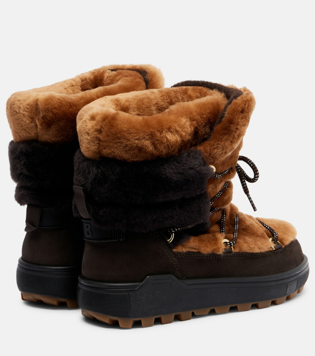 Bogner Chamonix 10 shearling and suede ankle boots