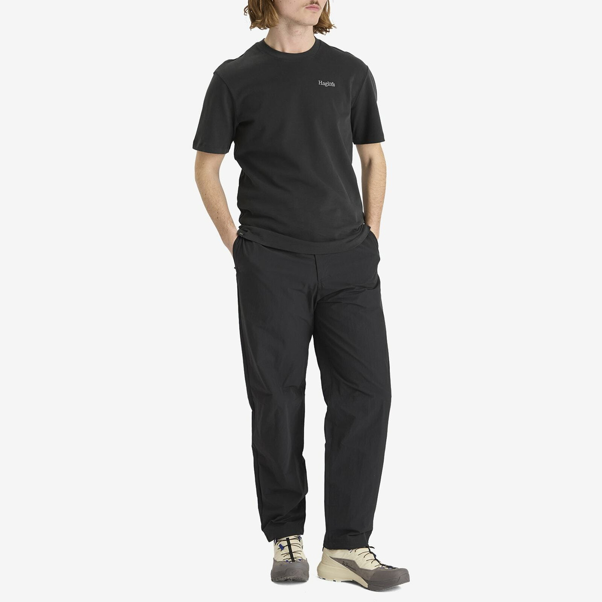Haglöfs Men's Logo T-Shirt in True Black