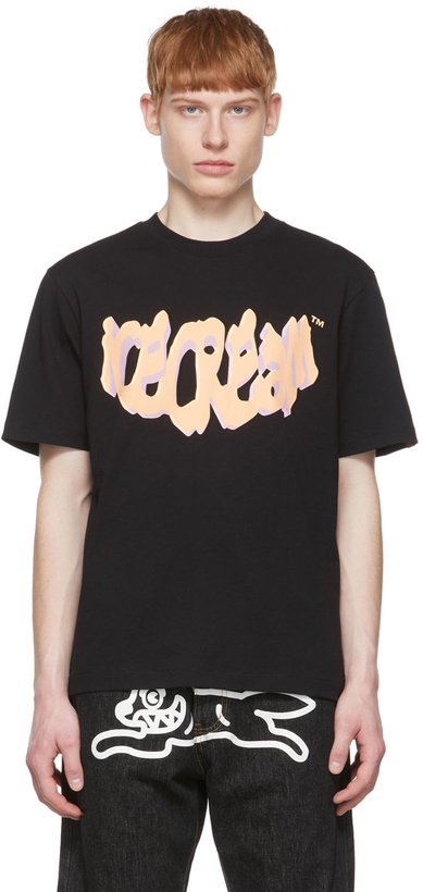 Photo: ICECREAM Black Cotton T-Shirt