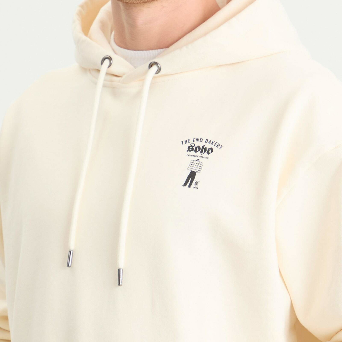 Percival Men's Patisserie Hoodie - Presented by END. in Ecru