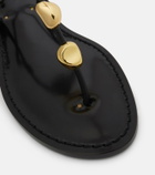 Amanu Nairobi leather thong sandals