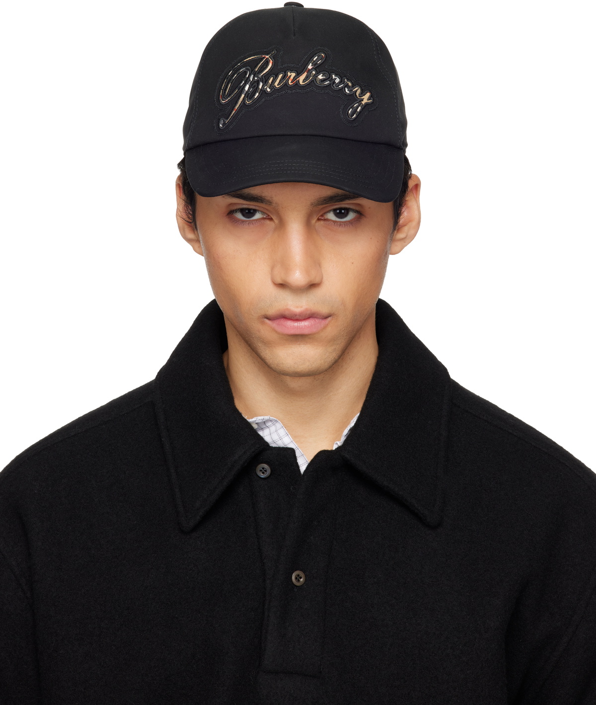 Burberry Black TB Baseball Cap Burberry