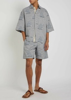 Jacquemus Le Short Caleçon Striped Jacquard Cotton Shorts Multicoloured