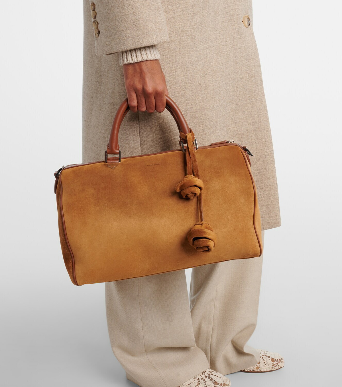 Magda Butrym Varsovia suede duffel bag