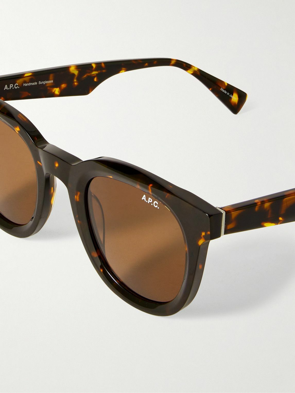 A.P.C. - Tame Impala Lou Round-Frame Tortoiseshell Acetate