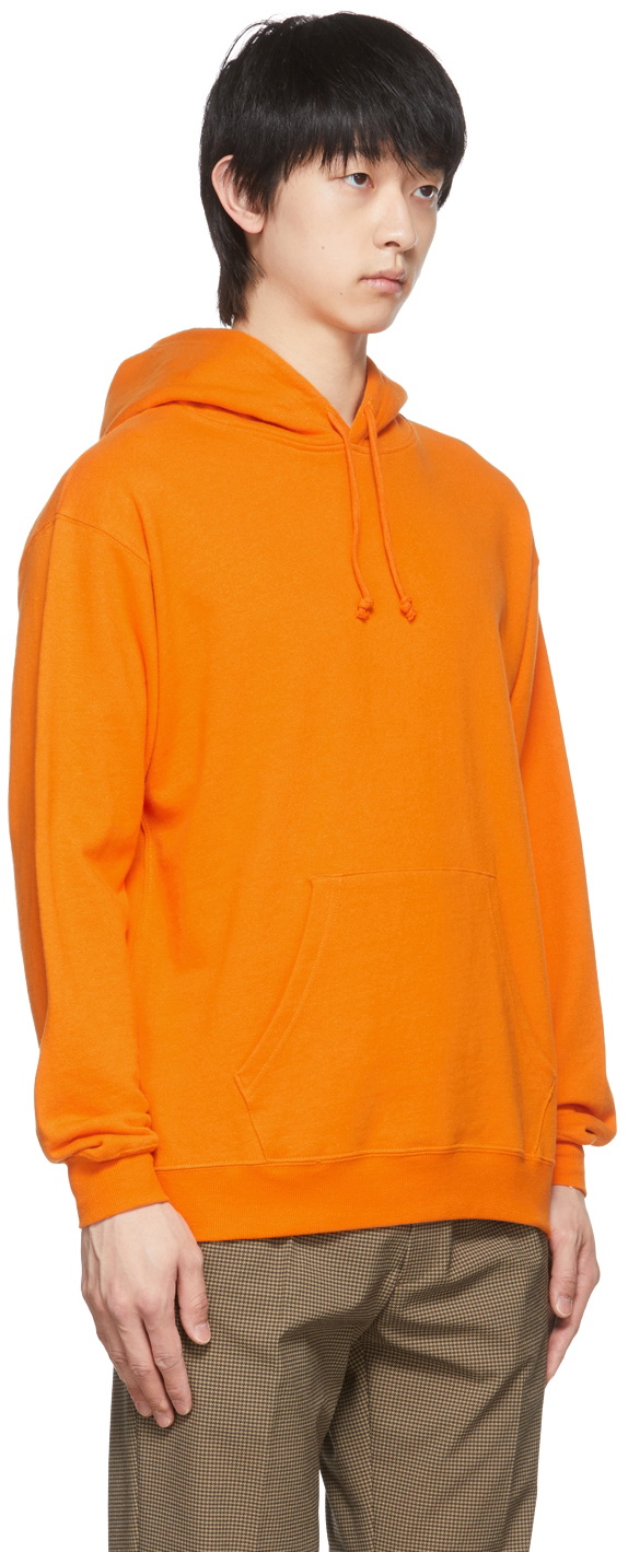 BEAMS PLUS Orange Cotton Hoodie