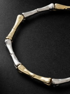 PATTARAPHAN - Chunky Remnants 9-Karat White and Yellow Gold Bracelet