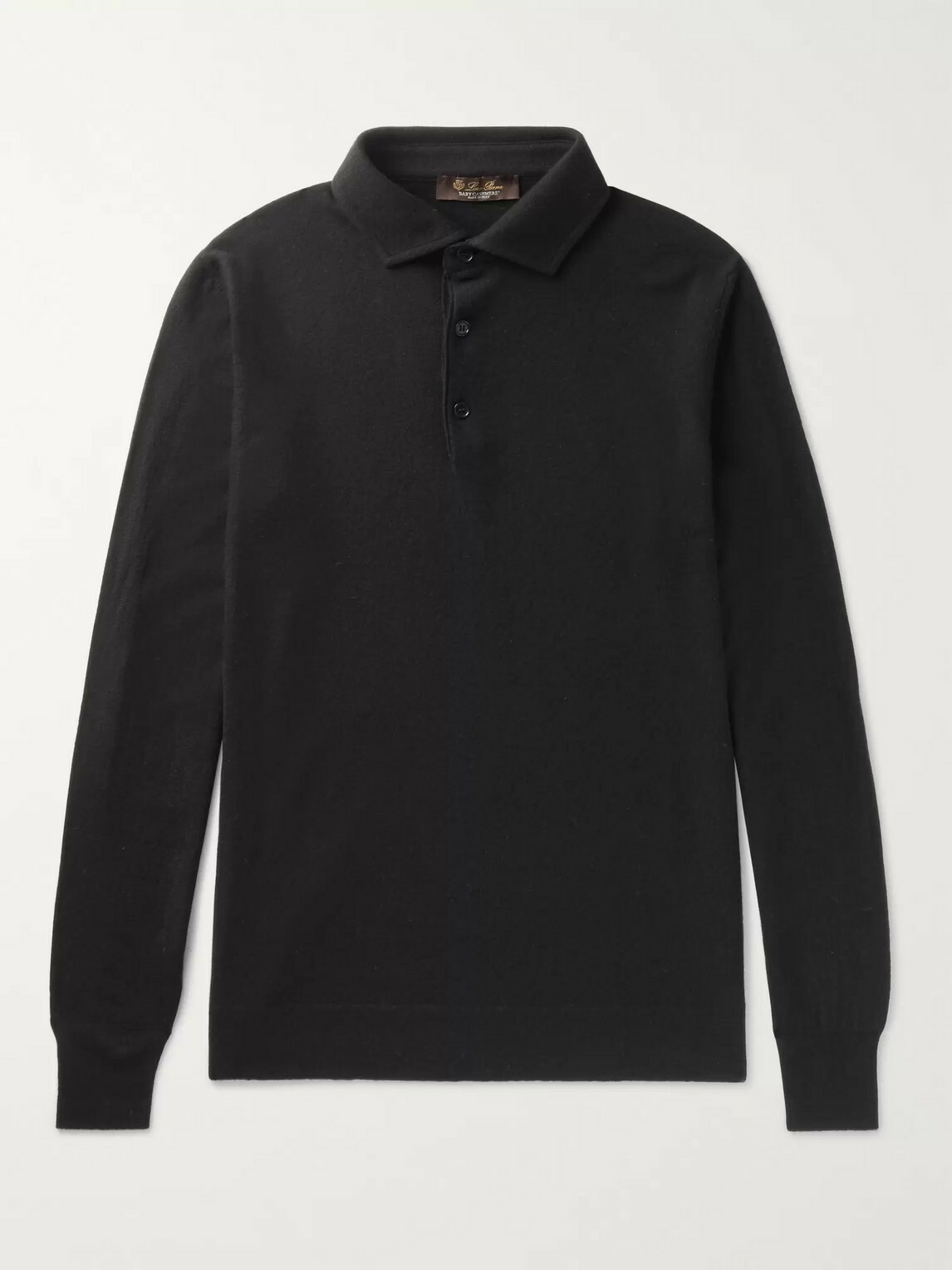 Loro Piana - Baby Cashmere Polo Shirt - Black