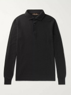 Loro Piana - Baby Cashmere Polo Shirt - Black