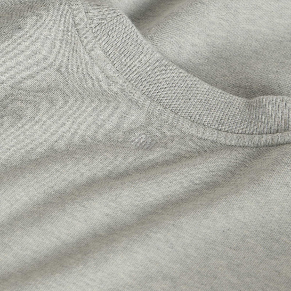 AMI Paris Men's ADC Loopback Sweatshirt in Heather Ash Grey