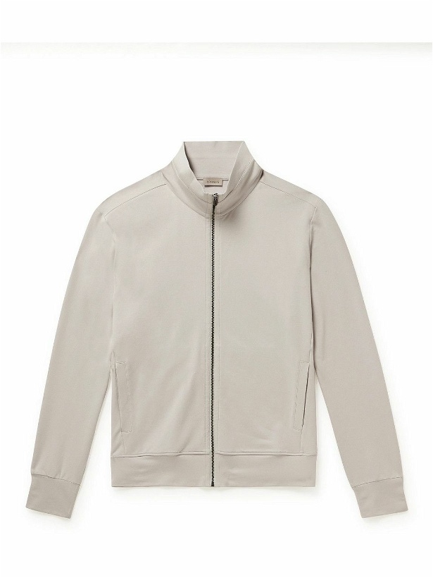 Photo: Zimmerli - Stretch Modal and Cotton-Blend Jersey Track Jacket - Gray