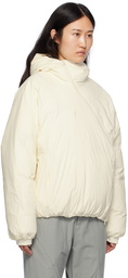 POST ARCHIVE FACTION (PAF) White Raglan Down Jacket