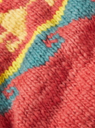 Chamula - Intarsia Merino Wool Sweater - Red