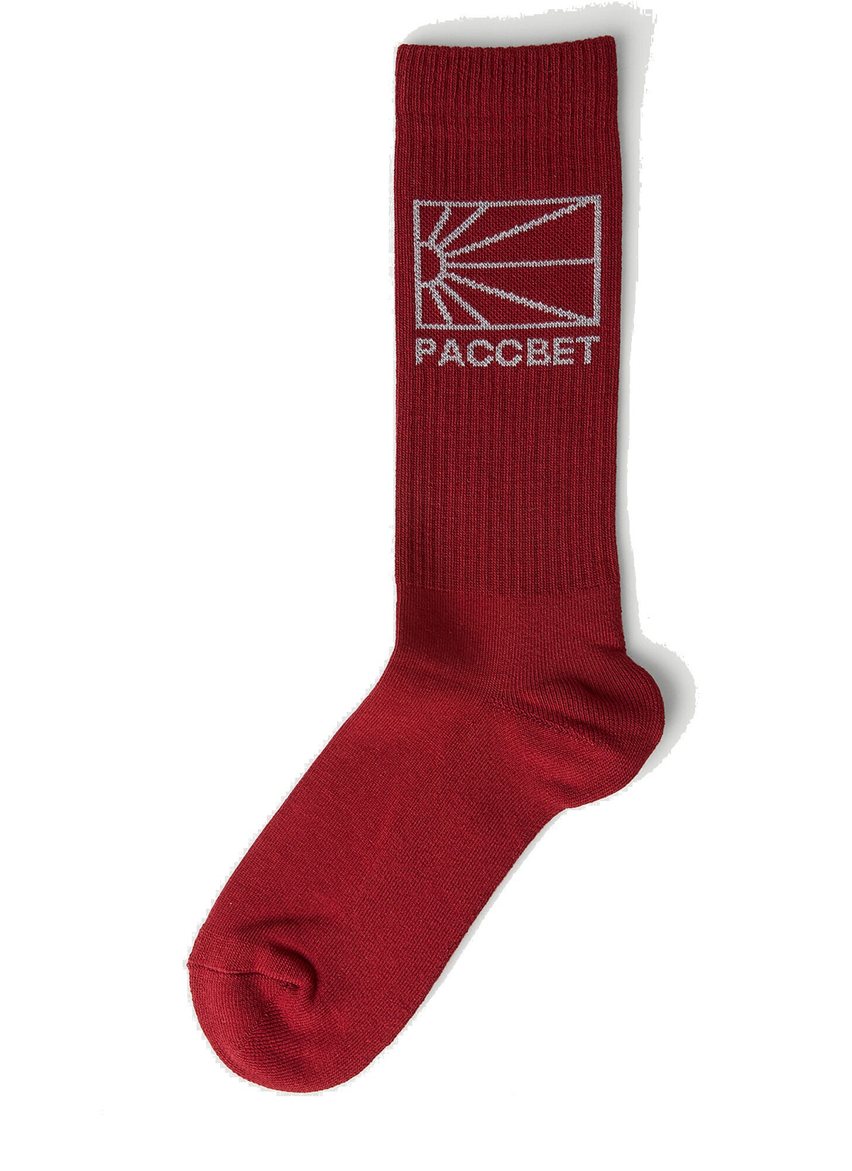 Photo: Logo Intarsia Socks in Red