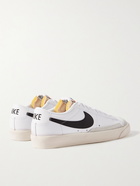 NIKE - Blazer Low '77 Suede-Trimmed Leather Sneakers - White