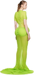 Jean Paul Gaultier Green Shayne Oliver Edition Maxi Dress