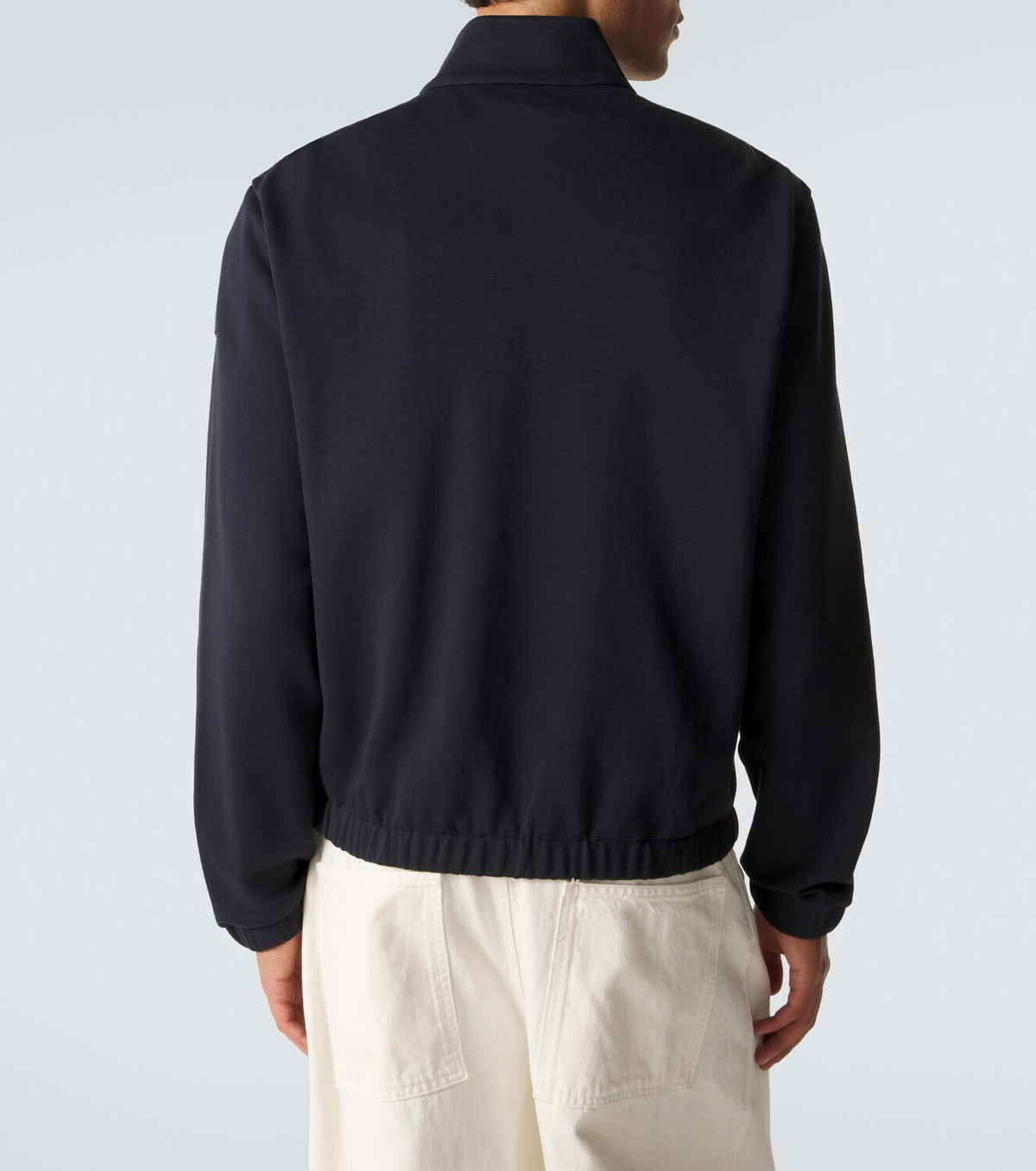 Moncler Cotton-blend zip-up sweater