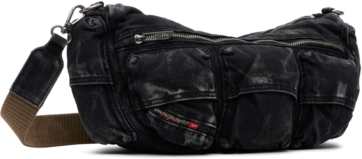 Diesel Black Multi-Pkts-Multipocket Bag