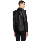 Saint Laurent Black Leather Blazer