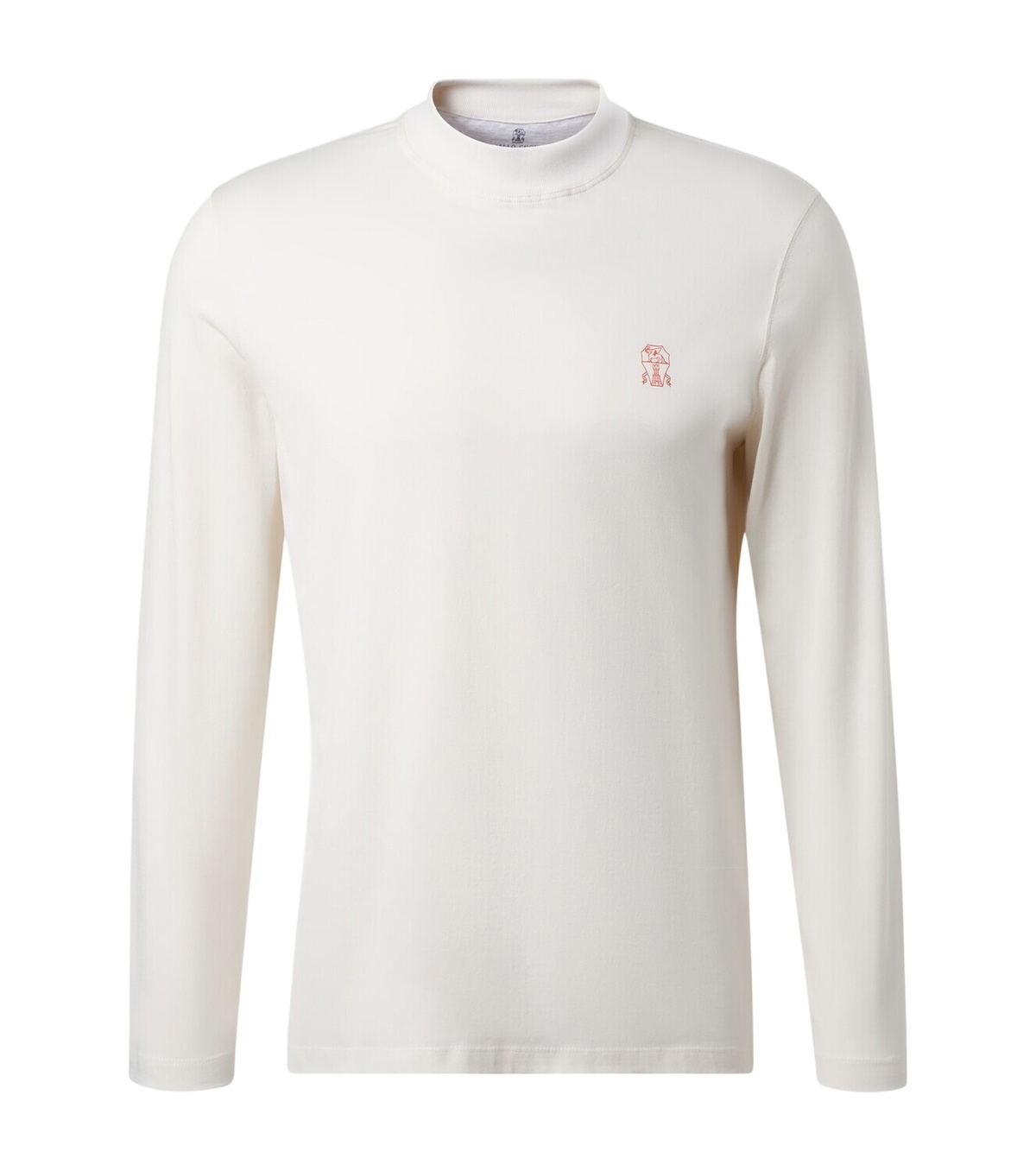 Brunello Cucinelli Cotton T-shirt With Contrasting Profiles Brunello Cucinelli Cotton T-shirt With Contrasting Profiles