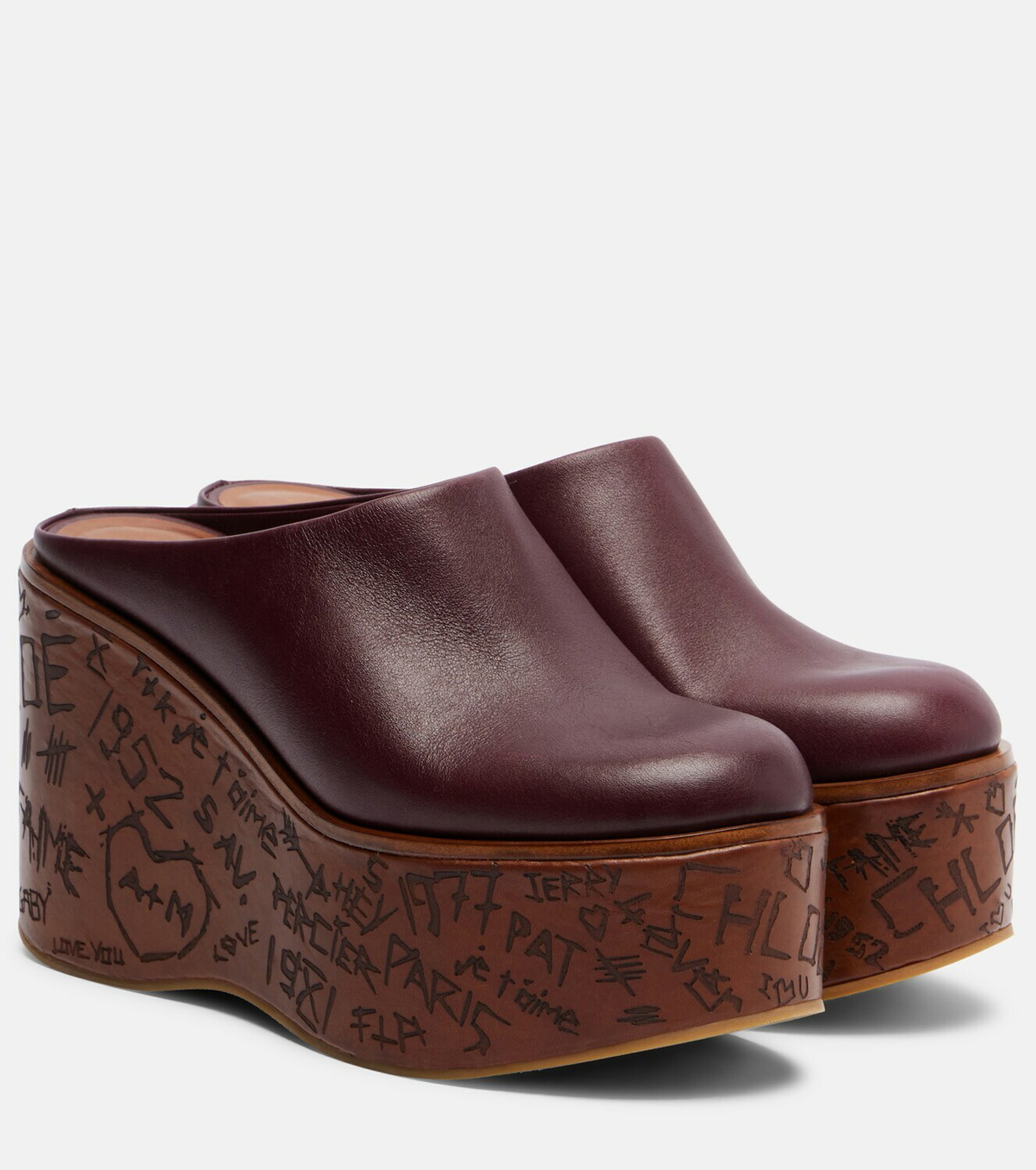 Chloé Maxime leather wedges