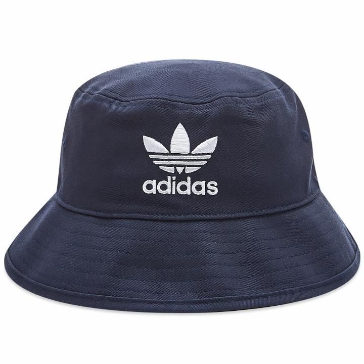 Photo: Adidas Trefoil Bucket Hat in Night Indigo