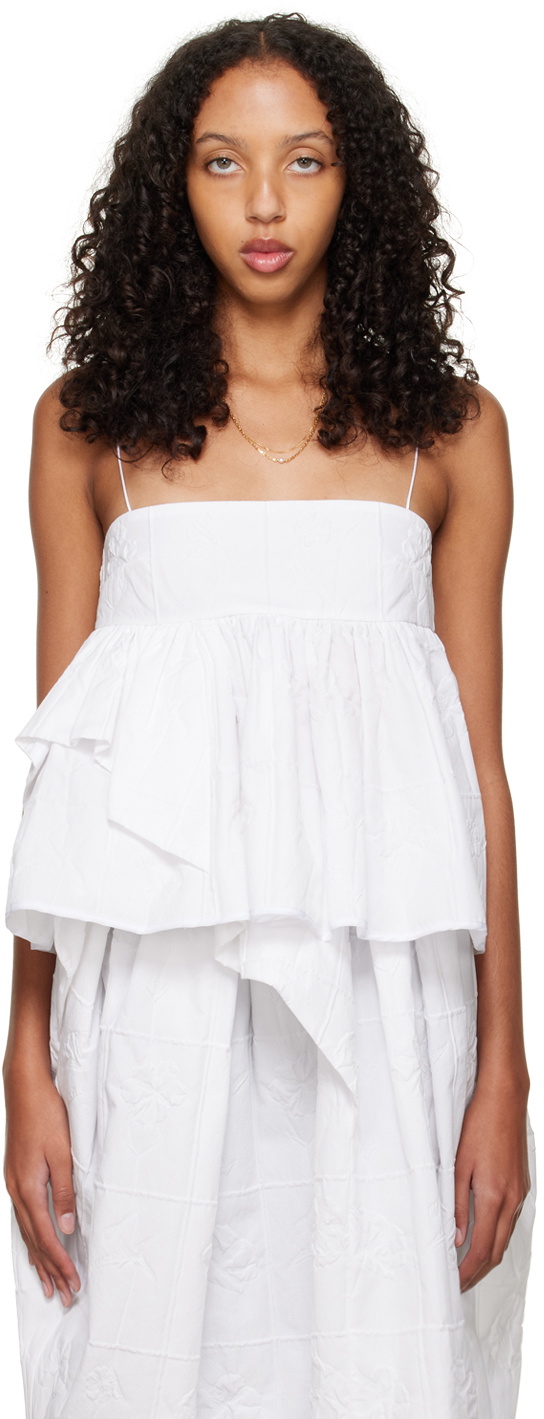 Cecilie Bahnsen White Deborah Camisole Cecilie Bahnsen Cecilie Bahnsen White Deborah Camisole Cecilie Bahnsen