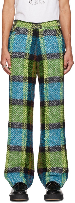 Photo: Anna Sui SSENSE Exclusive Multicolor Check Trousers