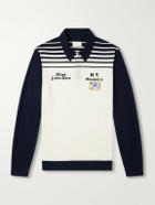 Aimé Leon Dore - Logo-Embroidered Merino Wool Polo Shirt - White