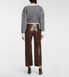 Bottega Veneta - Mid-rise cropped leather pants