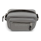 Burberry Grey Padded Logo Messenger Bag