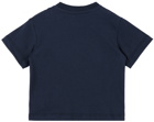 Palm Angels Baby Navy Bear T-Shirt