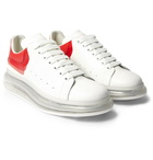 Alexander McQueen - Exaggerated-Sole Leather Sneakers - White