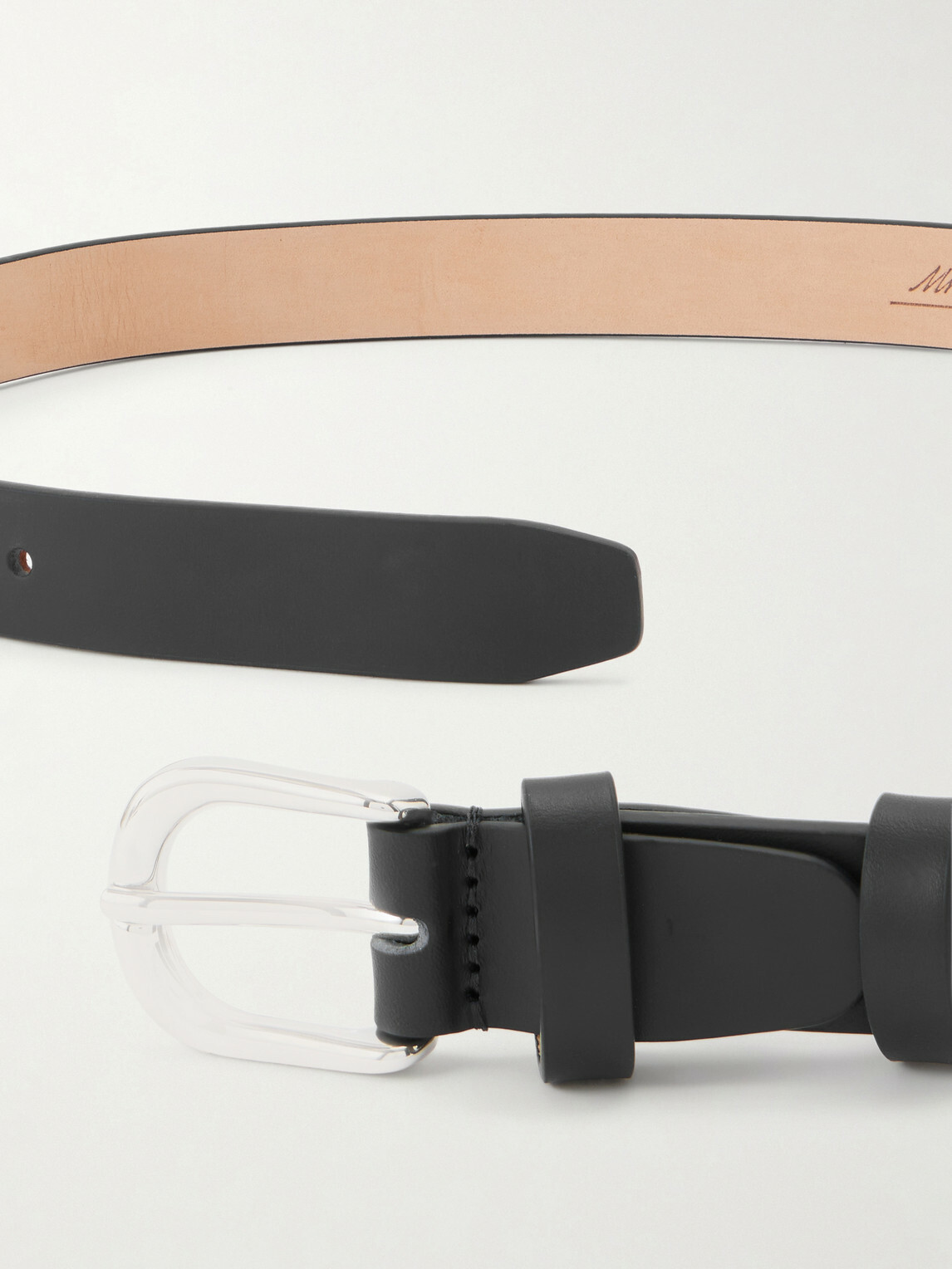 Mr P. - 2.5cm Leather Belt - Blue