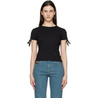 Burberry Black Ribbed T-shirt