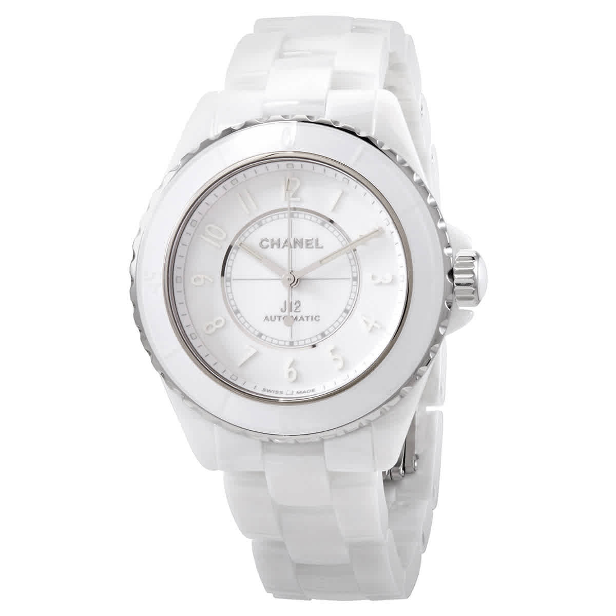 Chanel J12 Automatic White Dial Ladies Watch H6186