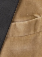 Boglioli - Shawl-Collar Satin-Trimmed Cotton and Silk-Blend Velvet Tuxedo Jacket - Brown