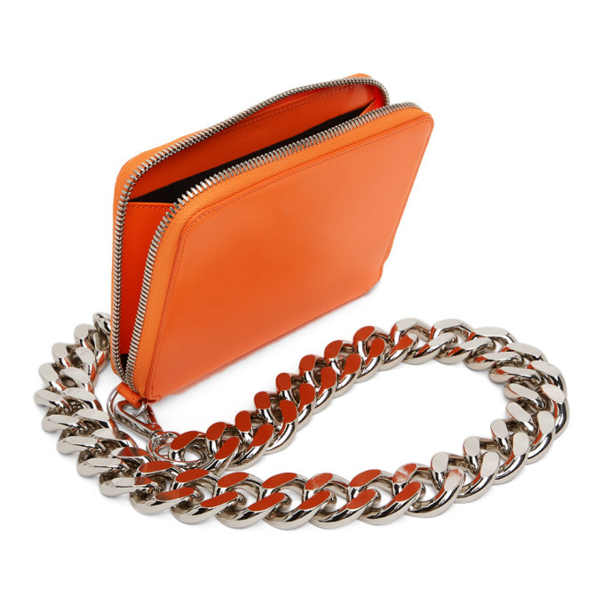 Chain Wallets Kara Bike Wallet KARA SSENSE Exclusive Orange Large