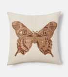 Jonathan Adler Muse beaded linen cushion