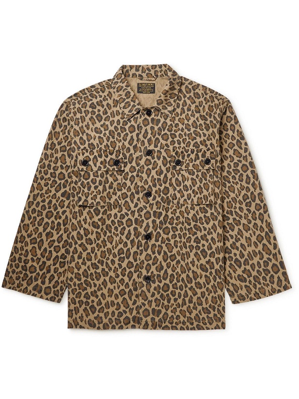 Photo: Wacko Maria - Leopard-Print Cotton-Ripstop Overshirt - Neutrals