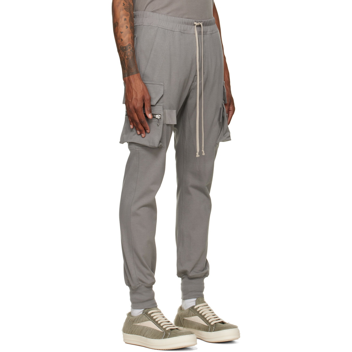 Rick Owens Gray Tower Mastodon Cargo Pants Rick Owens