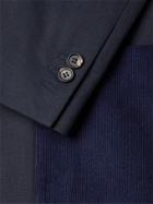 MARNI - Cotton-Corduroy-Trimmed Twill Blazer - Blue