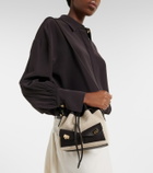 Ferragamo Harley Mini canvas bucket bag