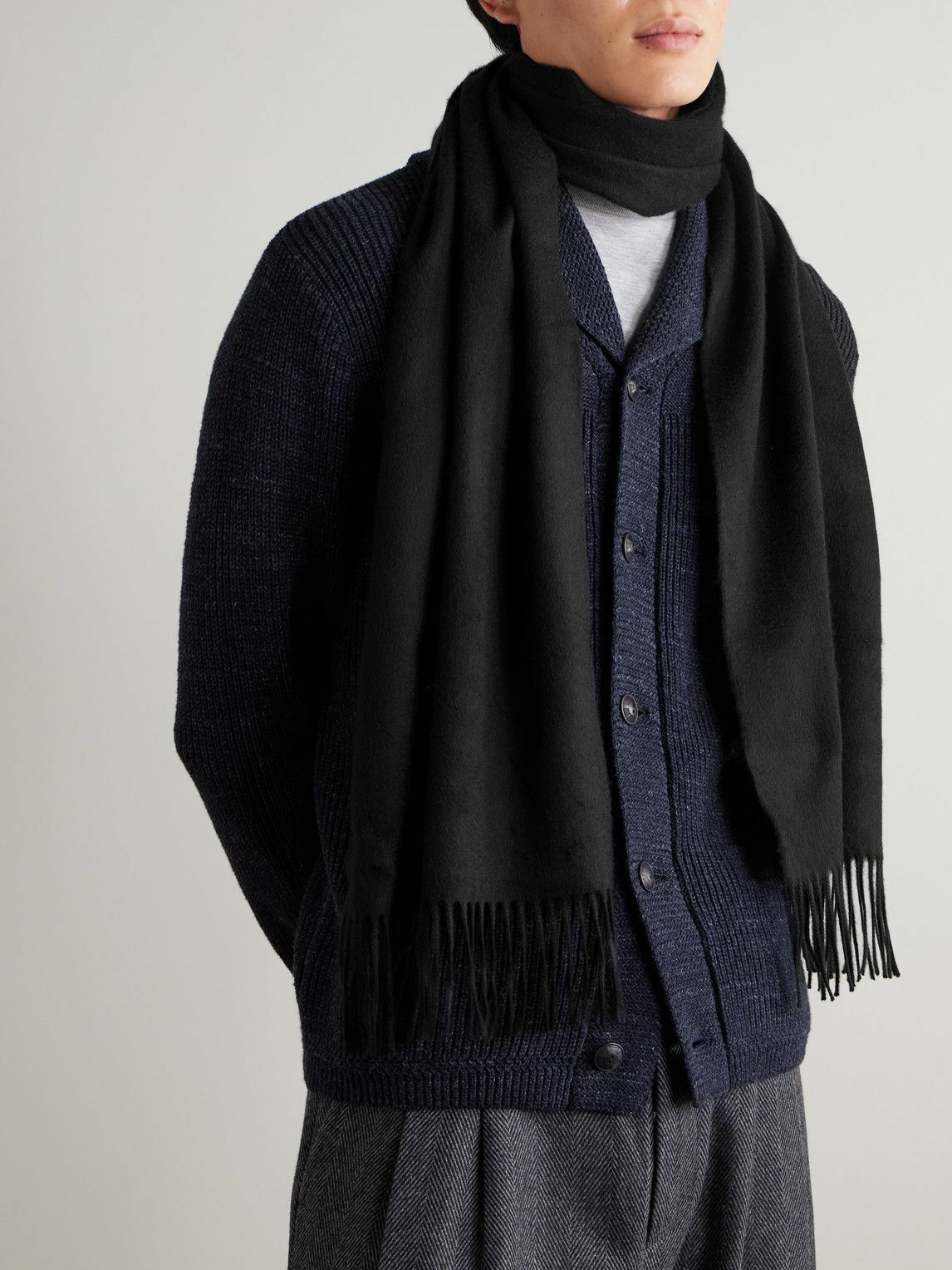 Johnstons of Elgin - Fringed Cashmere Scarf