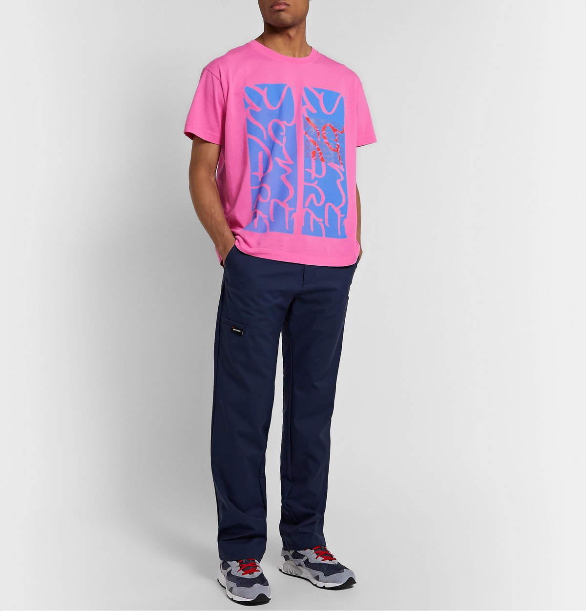 Some Ware - Logo-Print Organic Cotton-Jersey T-Shirt - Pink