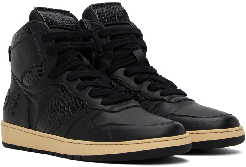 Rhude Black Rhecess-Hi Sneakers
