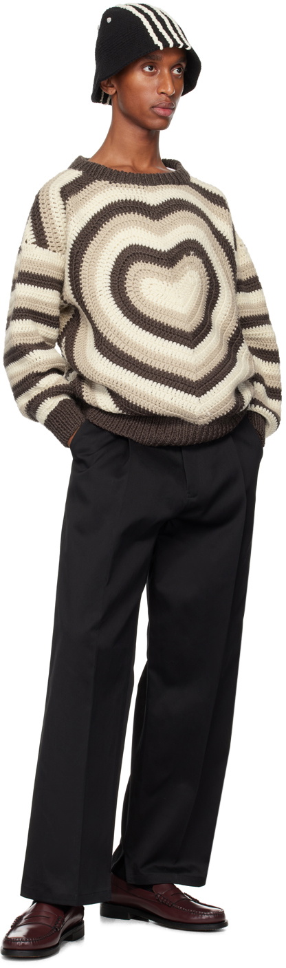 RICE NINE TEN Black Wide Trousers